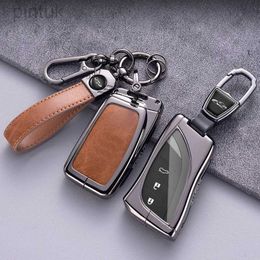 Keychains Lanyards Car Key Case Cover Shell Keychain for Lexus UX200 LS500 LS500H LC500 LC500h ES300h ES350 4 Buttons Smart Key ldd240312