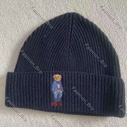 Luxury Polo Hat Beanie Designer Polo Ralphly Hats Bear Knitted Hat Men and Women Winter Knitted Hat Warm Cotton Polo Hat Cycling Windproof Cold Caps 235