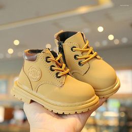 Boots Baby Kids Short Boys Shoes Autumn Winter Leather Children Fashion Casual Toddler Girls Snow