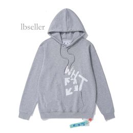 Men's Hoodies Sweatshirts Offs Whiteshirt Style Fashion Sweater Painted Arrow Crow Stripe Hoodie and Women's T-shirts Offs White Black Off Whites 868