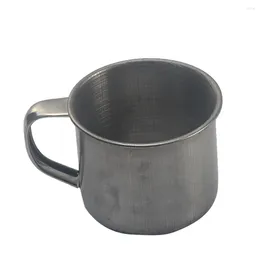 Mugs 7cm Home Camping Tea Portable School Office Silver Durable Stainless Steel Travel Gift Coffee Cup