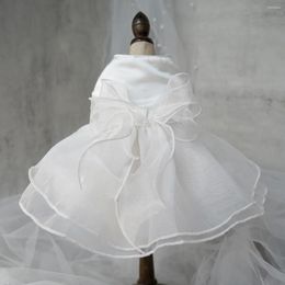 Dog Apparel Clothes Wedding Dress Pet Skirt Clothing Supplies Accessories303R
