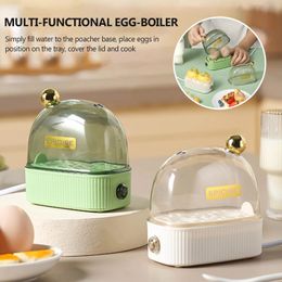 120W Electric Egg Boiler Automatic Steamer Mini Breakfast Machine Cookers 2 Eggs Portable Power Off 220V 240307