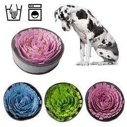 Pet Dog Sniffing Mat Cat Dog Slow Feeding Mat Food Dispenser Relieve Stress Nose Work Toy Dogs Snuffle Mat Training Blanket 201223260q