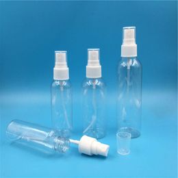 100 pcs/lot Free Shipping 50 60 100 120 150 ml Clear Retillable Plastic Spray Perfume Bottles Empty Cosmetic Autda