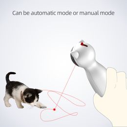 Pet Laser Automatic Interactive USB Electric Auto Rotating Chaser Toy For Exercise Training Enterta Cat Toys LJ201125307F