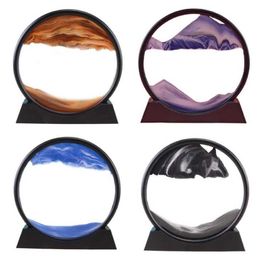 Flowing Sand Painting 3d Hourglass Decoration Flow Landscape Painting Quicksand 85LA H0922265l