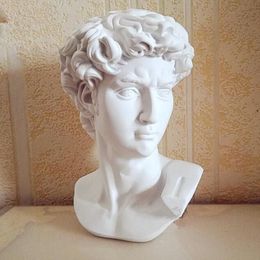 David Head Portraits Bust Mini Gypsum Statue Michelangelo Buonarroti Home Decoration Resin Art&Craft Sketch Practice249k