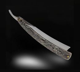 Professional Straight Edge Stainless Steel Shaper Barber Razor Folding Shaving Knife Aluminium Vintage Shaver175C8529268