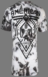 Mens T-Shirt Aman Fighter Mens T-Shirt FAIRBANKS Athletic WHITE TIE DYE Gym tops S-3XL7459400