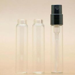 2ml Mini Transparent Glass Perfume Bottles, Empty Refilable Spray Bottle, Small Atomizer Perfume Eprqa