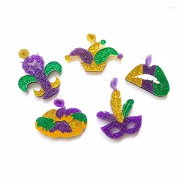 Dangle Earrings Personality Lobster Joker Clown Hat Mask Mouth Feather Drop Shiny Crayfish Dangler For Women Tricolour Carnival Jewellery