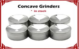 Concave Grinders In stock Silver 50mm Without logo Herb Grinder Fast Metal Grinders vs Sharp Stone Grinders6375679