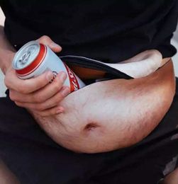 Fashion Dad Bag Dad bod Waist Bags for iPhone Samsung Case Universal Flesh Coloured Beer Fat Belly Fanny Pack Funny Bags Dadbag9927156