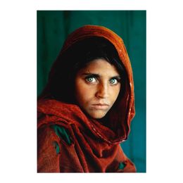 Steve McCurry Afghan Girl 1984 Painting Poster Print Home Decor Framed Or Unframed Popaper Material214S