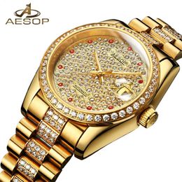 Japan Movement AESOP Watch Men Luxury Automatic Mechanical Men's Wrist Wristwatch Male Clock Men Waterproof Relogio Masculino265C