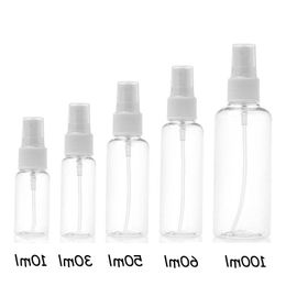 50PCS Spray Bottle 10ml 30ml 50ml 60ml 100ml Travel Transparent Plastic Perfume Refillable Bottle Tkiaq