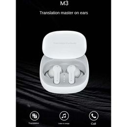 the New Crossover Hot M3 Smart Bluetooth Translation Headset Supports 144 Language Intertranslation Headphones