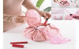 New Portable Travel Cosmetic Bag Women Waterproof Makeup Bag Men Cosmetics Case Pouch Toilet Make up Drawstring Bags1921478