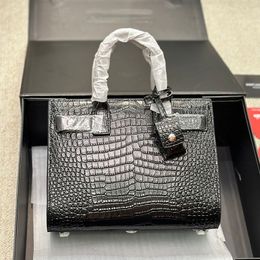 Designer Women Sac De Jour Baby Tote Bag France Luxury Brand Crocodile Embossed Cowhide Leather Small Saffiano Shopping Handbag Lady Crossbody Strap Shoulder Bags