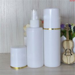 50pcs 100ml/200ML HDPE spray bottle Soft plastic 100cc Spray perfume bottles golden line PE bottlegood qty Tiivb