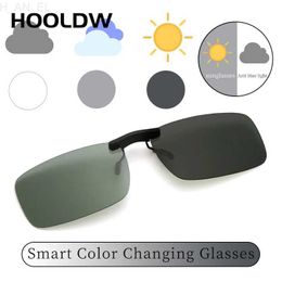 Sunglasses Rimless Flip Up Clip On Sunglasses Men Women Polarized Driving Fishing Cycling Night Vision Glasses Myopia Clip on Eyeglasses L24312