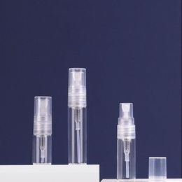 2ml 3ml 5ml Transparent Mini Spray Bottle Empty Clear Refillable Travel Perfume Atomizer Portable Glass Vials Owolh Bfbcx