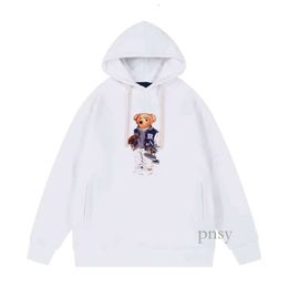 Polo Hoodie Designer Men's Horse Fashion Bear Print Polo Sweater Cotton S Casual Polo S 956