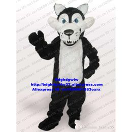 Mascot Costumes Black White Wolf Coyote Mascot Costume Adult Cartoon Character Outfit Suit Business-starting Ceremony Children Program Zx1224