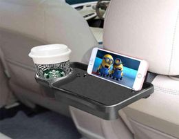 Cup Holder Auto Food Tray Water Drink Stand Bracket Storage Pallet Folding Dining Table Rear Back Seat Desk Car Styling9410880