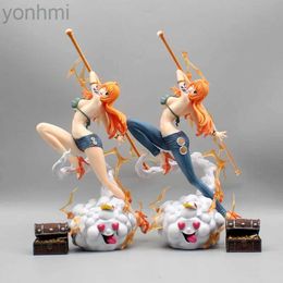 Anime Manga 30cm One Piece Anime figures Nami Figure Zeus Action Figurine Sexy Pvc Gk Statue Collectible Model Decoration Ornament Toy Gift 24329