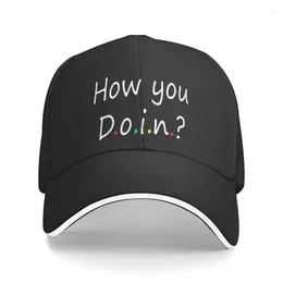 Ball Caps Personalized How You Doin Baseball Cap Sun Protection Women Men's Adjustable Friends QuoteTv Show Dad Hat Spring