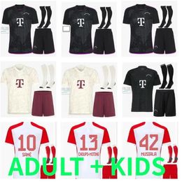 23 24 SANE MuLLER soccer jersey MANEBAYERN MUNICH SANE KIMMICH COMAN MULLER DAVIES Neuer KANE football shirtS Men AND Adult Kids sets kit