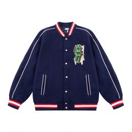 Designer Jacket Pilot Men's Trench coat Varsity Men's Baseball Hip Hop Harajuku Alphabet patchwork leather Tianma Embroidery Street Wear Men's ex ex coat Size M-XXXL #007