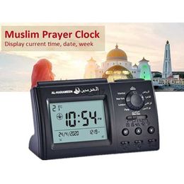 Other Clocks Accessories Islamic Azan Alarm Table Clock Muslim Alarm Digital Clock Church Prayer Gift Alarm Clock for All Prayer bla Direction Y5GBL2403