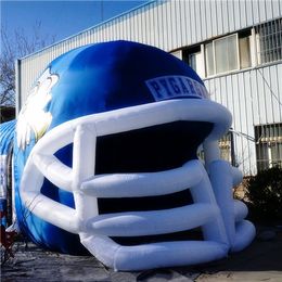 wholesale 6mH (20ft) with blower Color Can Be Customized Giant inflatable Footballs Helmet Inflatables Balloon Helmet For Football Game Sport Decoration