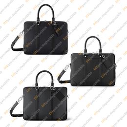 Män mode casual designe lyxig resa pm affärspåsar portfölj resväskor datorväska duffel väskor totes handväska topp spegel kvalitet m46457 n40445 handväska påse