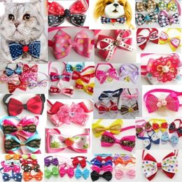 100pc lot butterfly pet cat puppy dog bow tie Grooming Bowknot Pet Accessories PE17251v