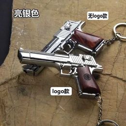 Gun Toys Gun Toys 1 3 Desert Eagle M1911 Alloy Gun Gold Plated Key Chain With Suspension Mini Detachable Toy Gun For Adult Kids Gift 2400308