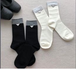 Designer Cotton Socks Hosiery Stockings for Women New Ladies Triangle Sock Stocking Good Quality Gifts Black color Free Ship