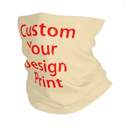 Bandanas Custom Your Design Bandana Neck Gaiter For Hiking Camping Women Men Wrap Scarf Customized Logo Printed Balaclava Warmer