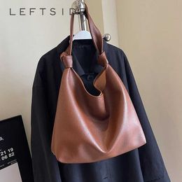 HBP 2 Pcs/set Fashion Women's Simple Big Leather Shoulder Bag Ladies Handbags and Purses 2024 High-capacity Hobo Bag