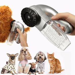 Electric Pet Cat Dog Vacuum Fur Cleaner Hair Remover Puppy Vac Fur Trimmer Grooming Tool Pet Cat Dog Beauty Accessories270p