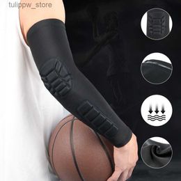 Protective Sleeves Sports Elbow Pad Sleeve Arm Warmers Compression Arms Suppport Men Women Basketball Cycling L240312