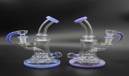 2021 new oil rig kit include a color hook bowl strong glass heavy duty bongs glas oil rig double function Water Pipes llglass271K6663206