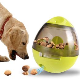 Creative Pet Tumbler Interactive Feeders Dog Shaking Food Dispenser Leak Ball Funny Puzzle Dog Self Feeding Toy Puppy Play Bowl Fe2392