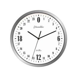 2021 Newest 24 Hour Dial Design 12 Inches Clock Metal Frame Modern Fashion Decorative Round Wall Clock Home Decoration Bar Study H216O