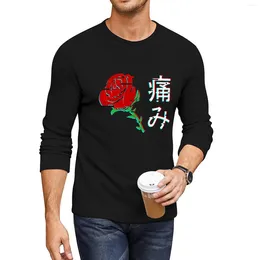 Men's Polos Japanese Aesthetic Rose V3 Long T-Shirt Quick Drying Shirt Cute Tops T-shirts Man Funny T Shirts For Men
