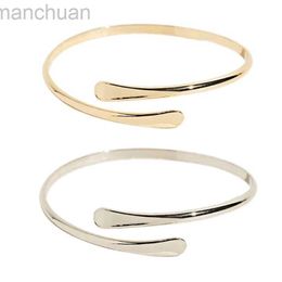 Bangle Q0KE Punk Coiled Adjustable Spiral Upper Arm Cuff Armlet Armband Bangle Women Jewellery Egypt Adjustable Arm Cuff Armlet ldd240312