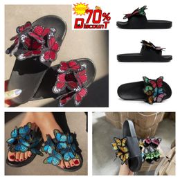 2024 designer sandals famous slippers slides black brown leather runner womens shoes summer beach sandels heel Casual Flip flops outdoors GAI new fashion